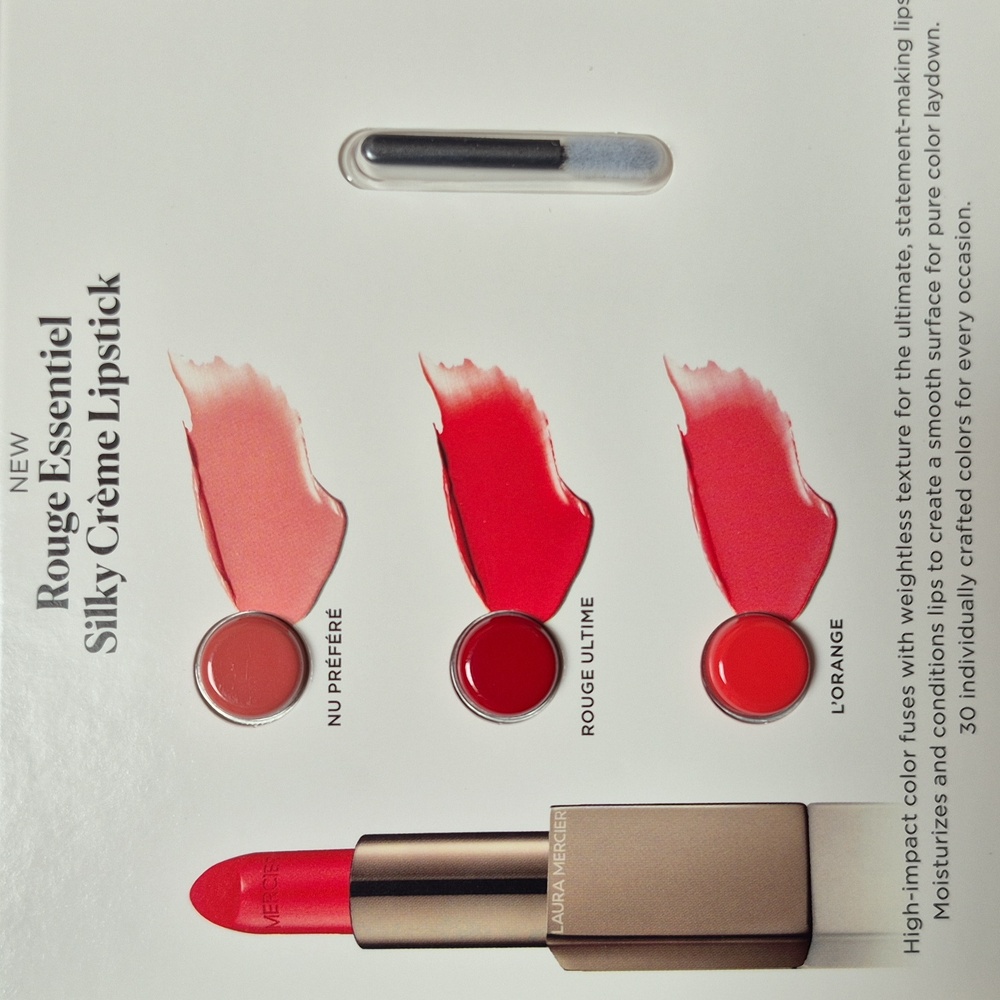 Laura Mercier Rouge Essentiel Silky Creme Lipstick Sample! Brand New! - Picture 2 of 6